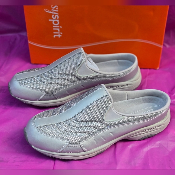 Easy Spirit Women's Silver Slip-On Mules NIB - Picture 5 of 7